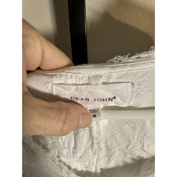 Dear John Pearled Ivory Floral Top Size Medium - Picture 2 of 6